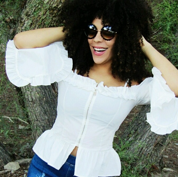 Tops - White off the shoulder blouse Tops - White off the shoulder blouse